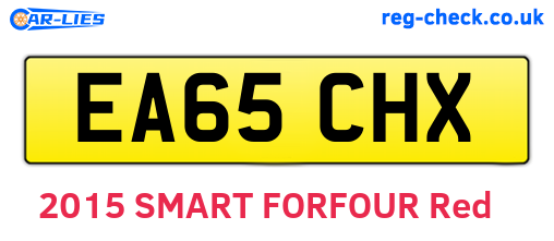 EA65CHX are the vehicle registration plates.