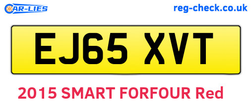 EJ65XVT are the vehicle registration plates.