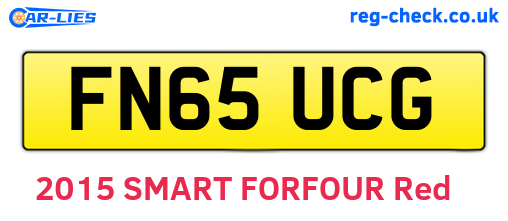FN65UCG are the vehicle registration plates.
