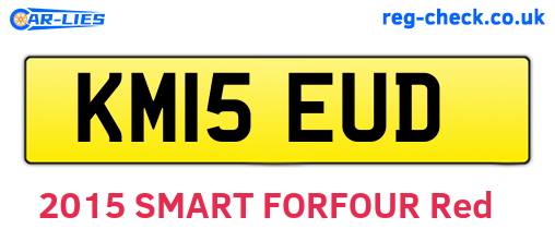 KM15EUD are the vehicle registration plates.