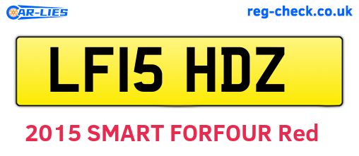 LF15HDZ are the vehicle registration plates.