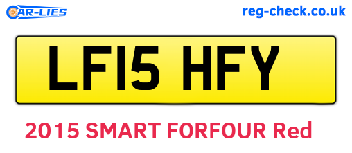 LF15HFY are the vehicle registration plates.
