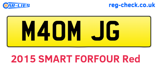 M40MJG are the vehicle registration plates.