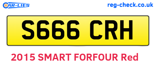 S666CRH are the vehicle registration plates.