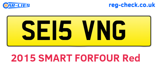 SE15VNG are the vehicle registration plates.