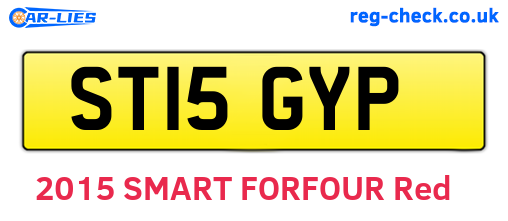 ST15GYP are the vehicle registration plates.