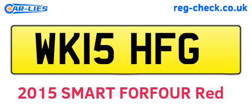 WK15HFG are the vehicle registration plates.