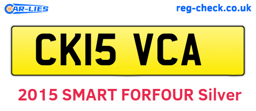 CK15VCA are the vehicle registration plates.