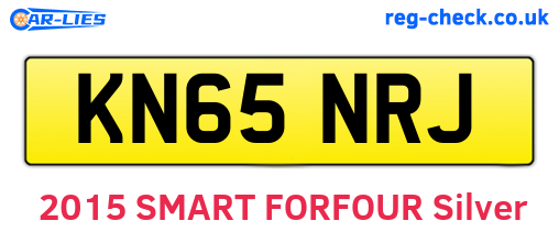 KN65NRJ are the vehicle registration plates.