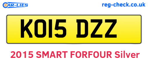 KO15DZZ are the vehicle registration plates.