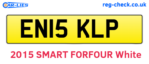 EN15KLP are the vehicle registration plates.