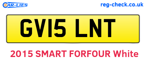 GV15LNT are the vehicle registration plates.