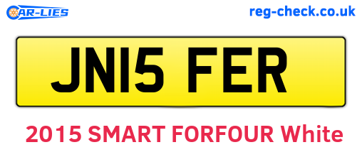 JN15FER are the vehicle registration plates.