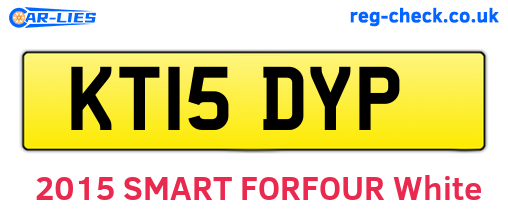 KT15DYP are the vehicle registration plates.