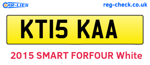 KT15KAA are the vehicle registration plates.