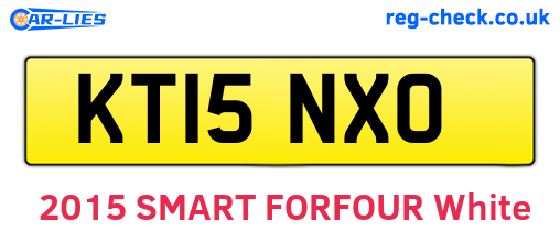 KT15NXO are the vehicle registration plates.