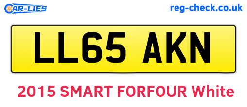LL65AKN are the vehicle registration plates.