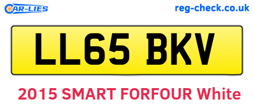 LL65BKV are the vehicle registration plates.
