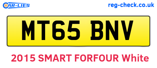 MT65BNV are the vehicle registration plates.