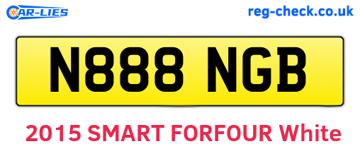 N888NGB are the vehicle registration plates.