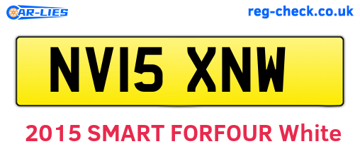NV15XNW are the vehicle registration plates.