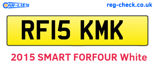 RF15KMK are the vehicle registration plates.