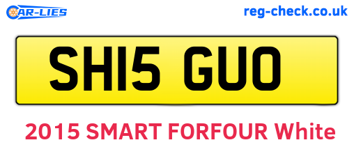 SH15GUO are the vehicle registration plates.