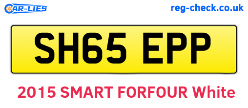 SH65EPP are the vehicle registration plates.
