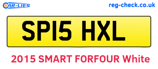 SP15HXL are the vehicle registration plates.