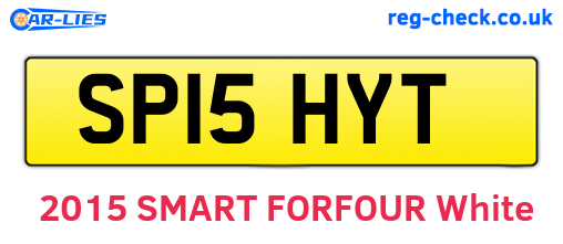 SP15HYT are the vehicle registration plates.