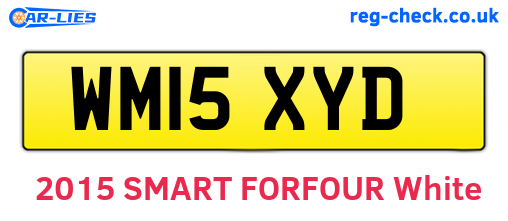 WM15XYD are the vehicle registration plates.
