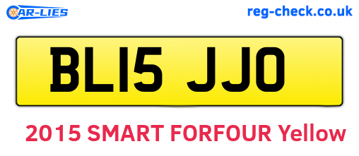 BL15JJO are the vehicle registration plates.
