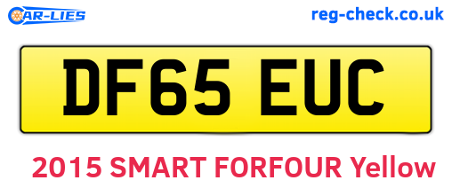 DF65EUC are the vehicle registration plates.