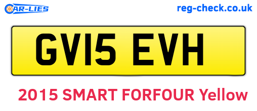GV15EVH are the vehicle registration plates.