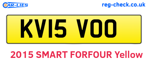 KV15VOO are the vehicle registration plates.