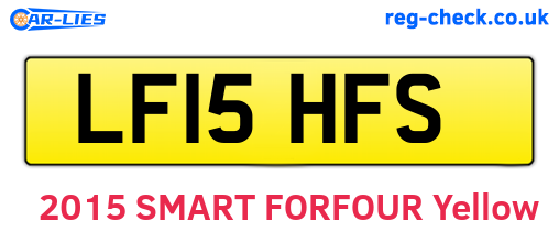 LF15HFS are the vehicle registration plates.