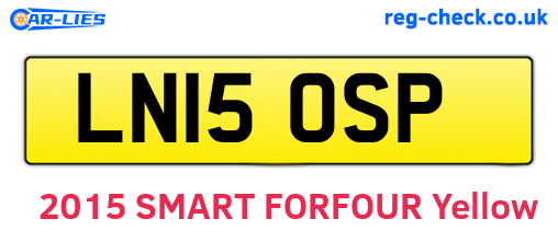 LN15OSP are the vehicle registration plates.