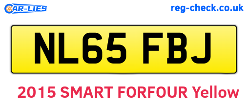 NL65FBJ are the vehicle registration plates.