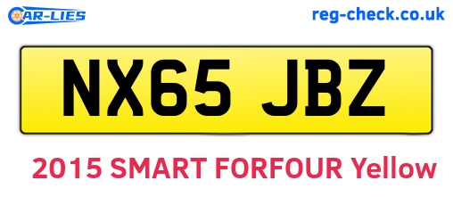 NX65JBZ are the vehicle registration plates.