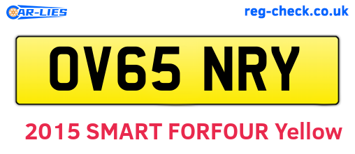 OV65NRY are the vehicle registration plates.