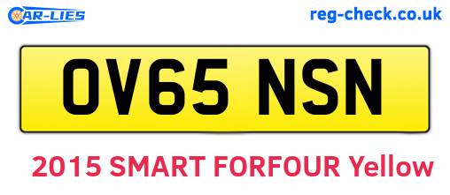 OV65NSN are the vehicle registration plates.