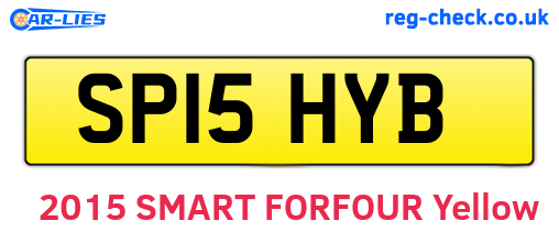 SP15HYB are the vehicle registration plates.