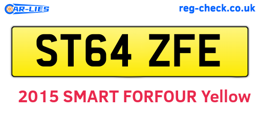 ST64ZFE are the vehicle registration plates.