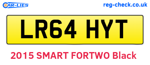 LR64HYT are the vehicle registration plates.