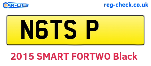 N6TSP are the vehicle registration plates.