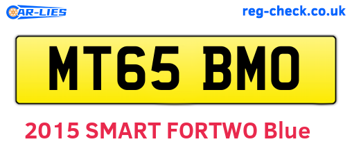 MT65BMO are the vehicle registration plates.