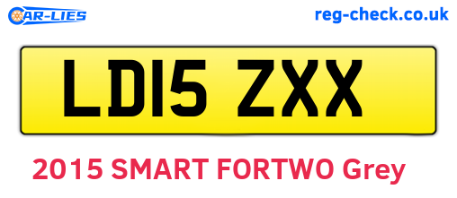 LD15ZXX are the vehicle registration plates.