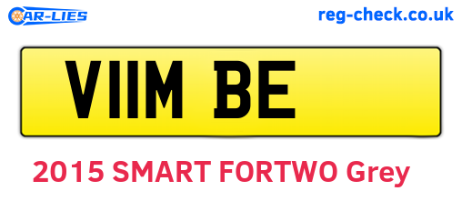 V11MBE are the vehicle registration plates.