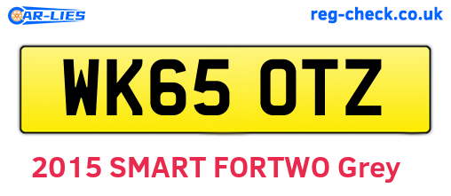 WK65OTZ are the vehicle registration plates.