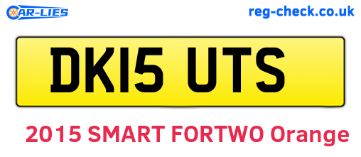 DK15UTS are the vehicle registration plates.